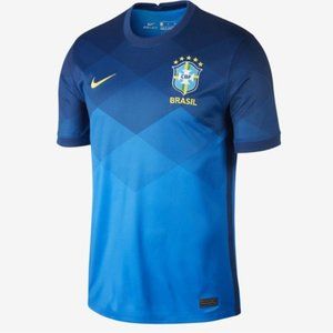 Nike Brazil Blue 2020 Home Soccer Jersey Size L